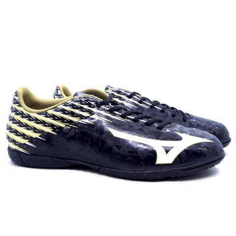 Sepatu Futsal Mizuno Basara 104 IN Black White Gold