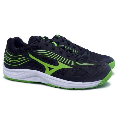Sepatu Volley Mizuno Cyclone Speed 3 V1GA218037 Black Jasmine Green