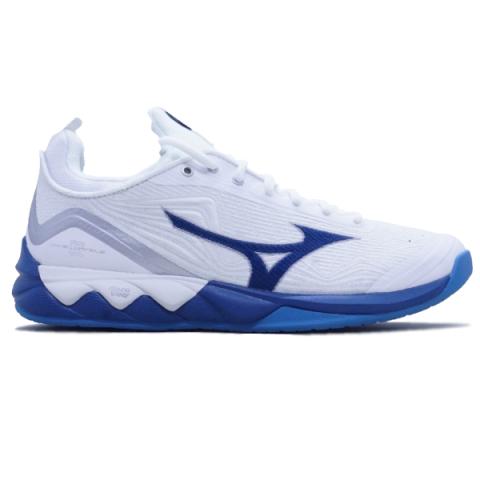 Sepatu volley Mizuno Wave Luminous 2 V1GA212086 White Sailor Blue Silver