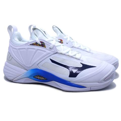 Sepatu Volley Mizuno Wave Momentum 2 V1GA211300 Undyed White