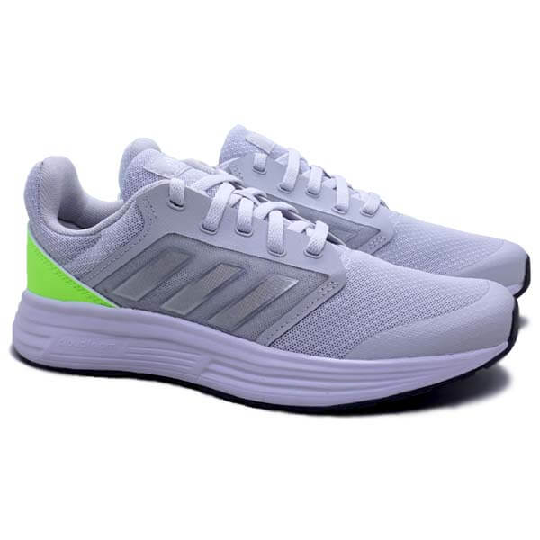 Sepatu Running Adidas Galaxy 5 H04601 - Dash Grey/Silver Metallic/Signal Green