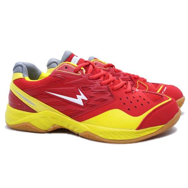Sepatu Badminton Eagle Caliber - Merah/Kuning