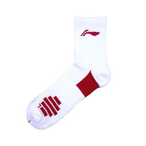 Kaos Kaki Li-Ning Quarter Socks AWLR234-1 - White/Red