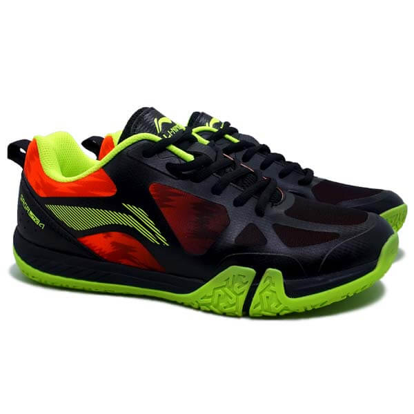 Sepatu Badminton Li-Ning Saga Lite 4 AYTR052-3 - Black/Orange