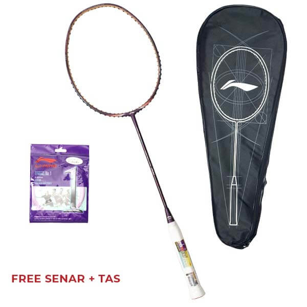 Raket Badminton Li-Ning Wind-Lite 700 AYPQ074-4 - Dk Purple/Peach