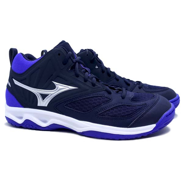 Sepatu Volley Mizuno Dynablitz MID V1GA212702 - Skycaptain/Galaxy Silver/Violet Blue