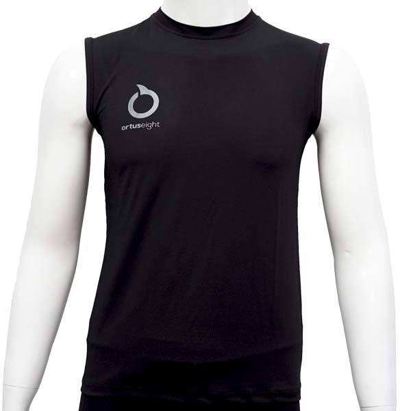 Baselayer Ortuseight Arm Sleeves - Black/Silver