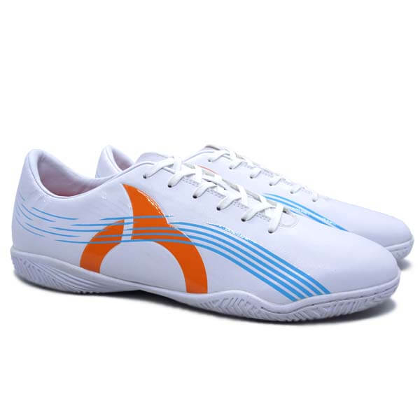 Sepatu Futsal Ortuseight Horizon IN - White/Cyan/Ortrange