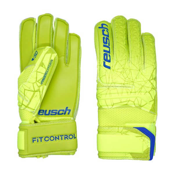 Sarung Tangan Kiper Reusch Gloves FCSDOC Finger JR 3972511 5583 - Lime Safety Yellow/Lime