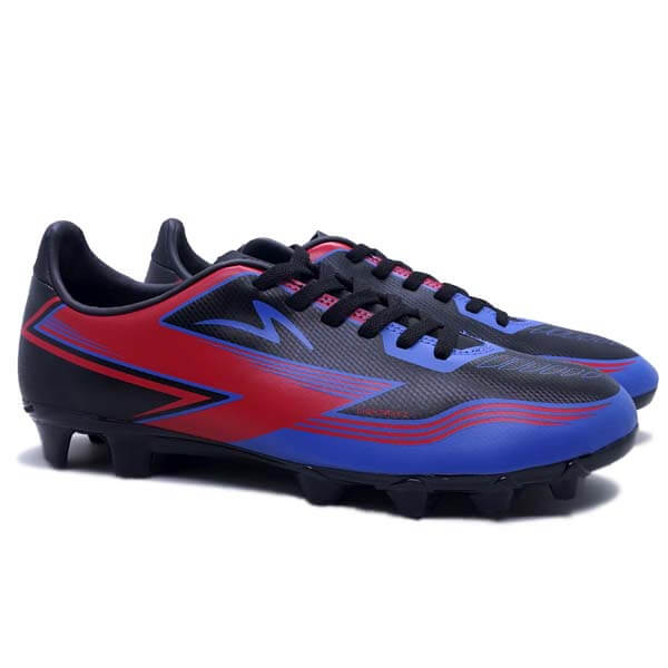 Sepatu Bola Specs Lightrayz FG - Black/Cell Red/Strong Blue