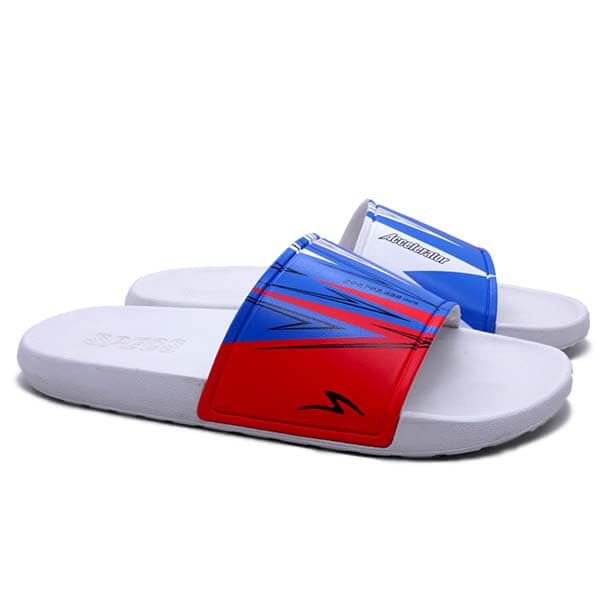 Sandal Specs Lightspeed 3 Slides Sandal - White/Red King/Tulip Blue