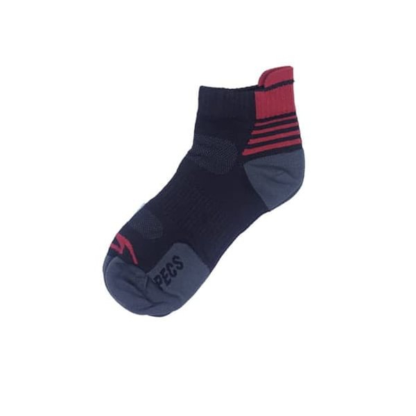 Kaos Kaki Specs Performance Ankle Socks - Black/Misty Grey