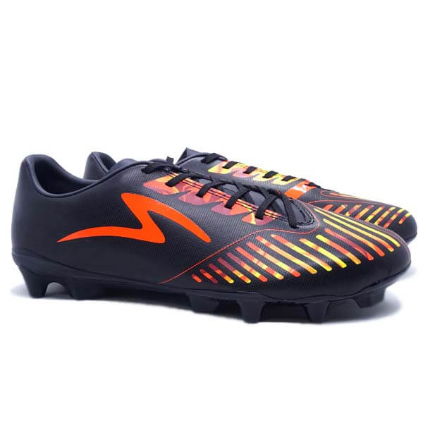 Sepatu Bola Specs Swervo Hydra Marble Pro FG - Black/Bright Red/Vibrant Yellow