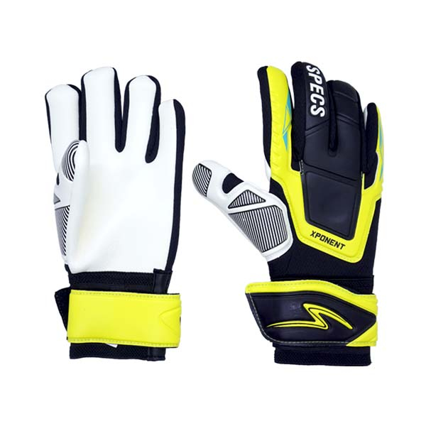 Sarung Tangan Kiper Anak Specs Xponent Gk Gloves JR - Black/Safety Yellow/White
