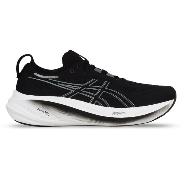 Sepatu Running Asics Gel Nimbus 26 1011B794 001 Black Graphite Grey