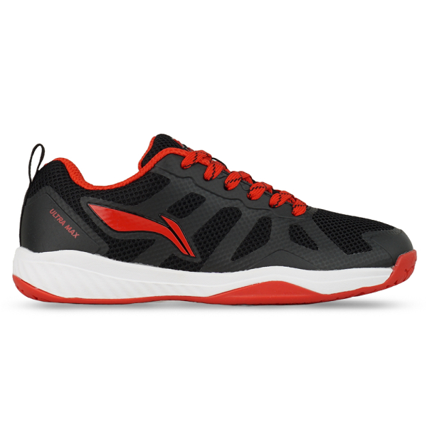 Sepatu Badminton Li Ning Ultra Max AYTS081 2 Black Red