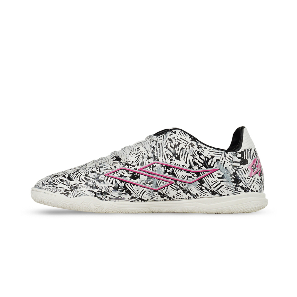 Sepatu Futsal Anak Mills Troya Chaos JR IN White Black Magenta