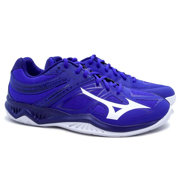 Sepatu Volley Mizuno Thunder Blade 2 Reflex Blue C White Diva Pink