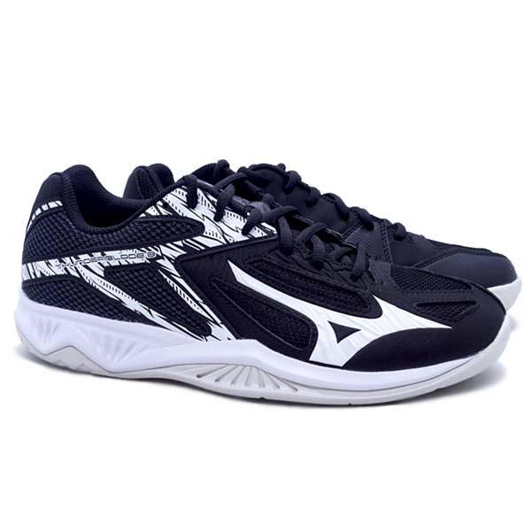 Sepatu Volley Mizuno Thunder Blade 3 V1GA217002 Black White Ebony