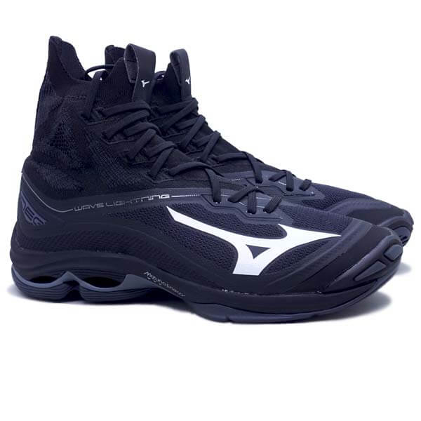Sepatu Volley Mizuno Wave Lightning Neo V1GA200208 Black White Ebony