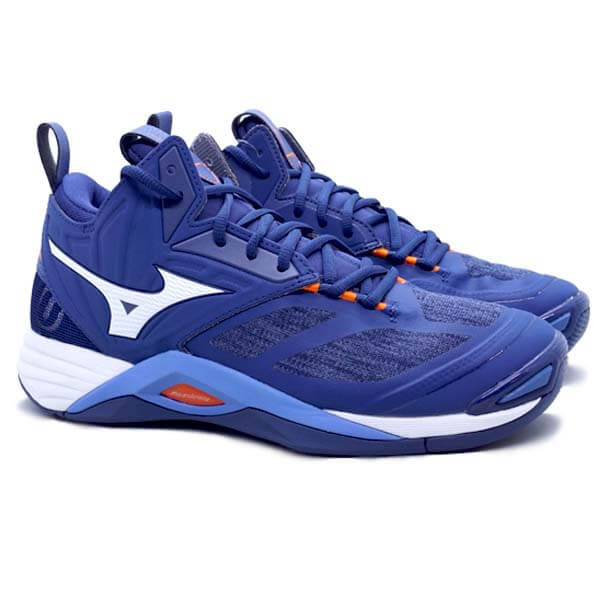 Sepatu Volley Mizuno Wave Momentum 2 MID V1GA211721 Dark Denim