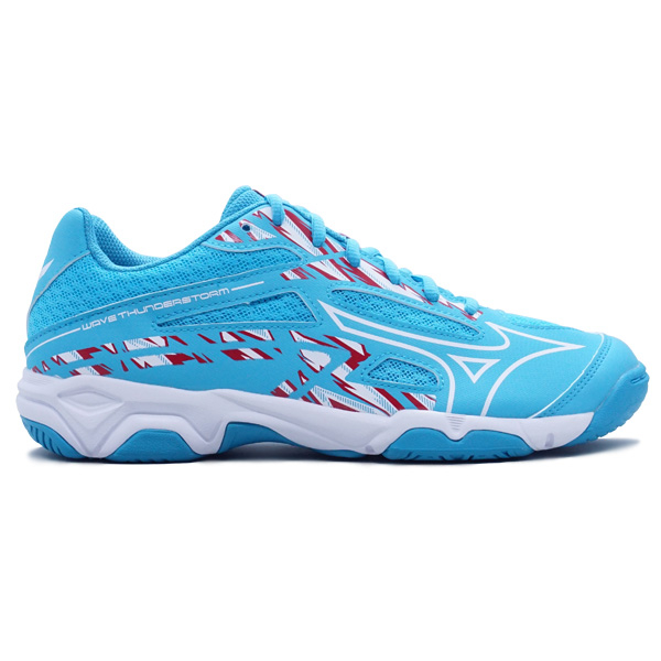 Sepatu Volley Mizuno Wave Thunderstorm V1GA222159 Scuba Blue