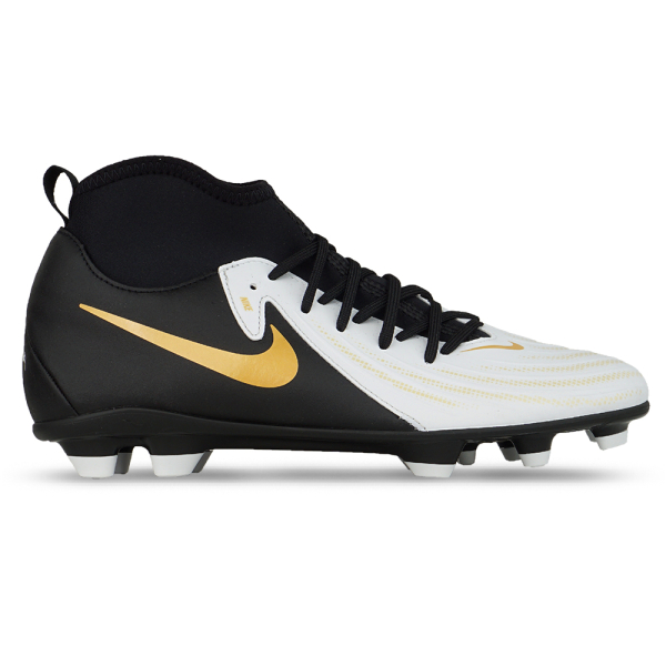 Sepatu Bola Nike Phantom Luna II Club FG FJ2558 100 White Black Mtlc Gold Coin