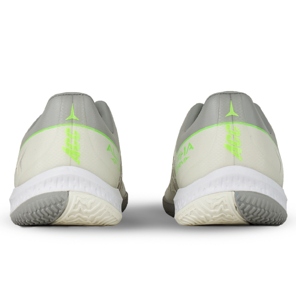 Sepatu Futsal Specs Accelerator Alphaform Pro IN Vanilla Ice Flint Gray Green Gecko