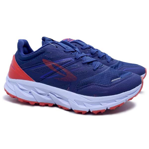 Sepatu Running 910 Yuza Evo - Biru Tua/Biru Muda/Merah