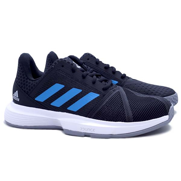 Sepatu Tennis Adidas Courtjam Bounce M - Cblack/Sonaqu/Ftwwht
