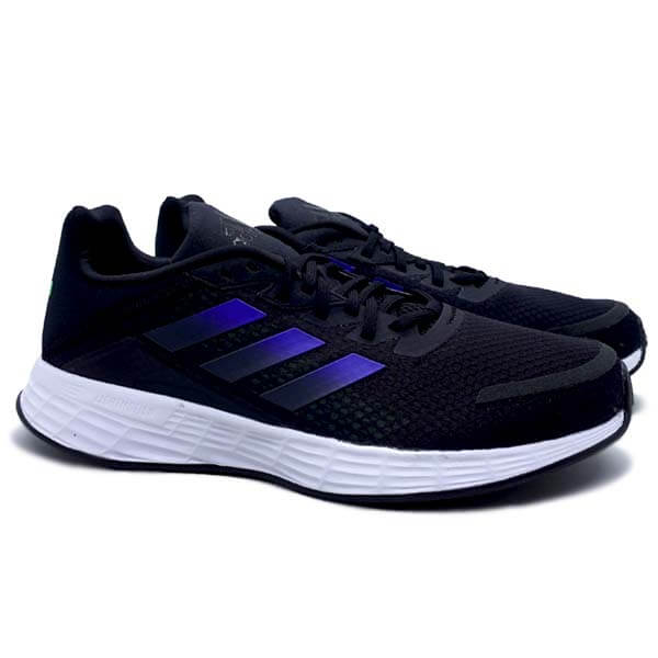 Sepatu Running Adidas Duramo SL H04624 - Cblack/Cblack/Screaming Green