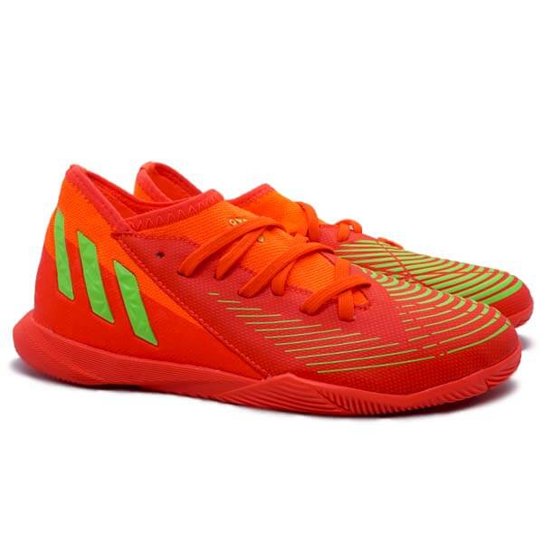 Sepatu Futsal Anak Adidas Predator Edge.3 IN JR GV8510 - Solred/Sgreen/Cblack