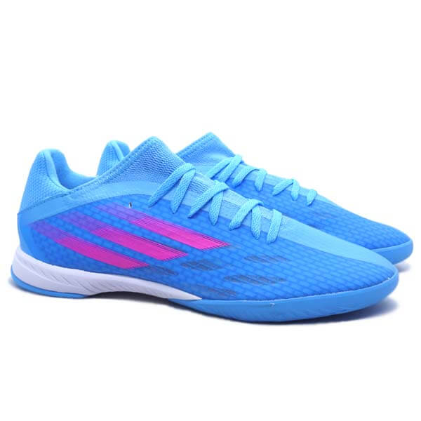 Sepatu Futsal Adidas X Speedflow.3 IN GW7489 - Skyrus/Tmshpn/Ftwwht