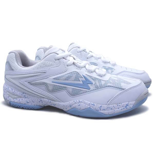Sepatu Badminton Eagle Commando X - Putih/Biru Muda