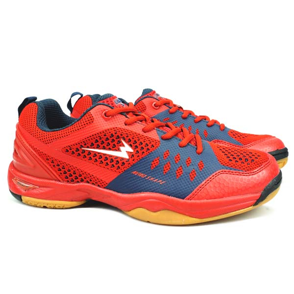 Sepatu Badminton Eagle Rusher - Merah/Biru Tua 