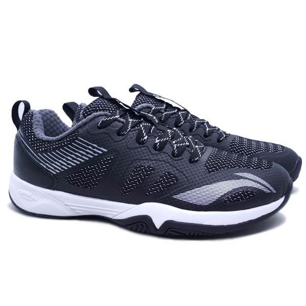 Sepatu Badminton Li-Ning Cloud Ace X1 AYTR038-3 - Black/Silver