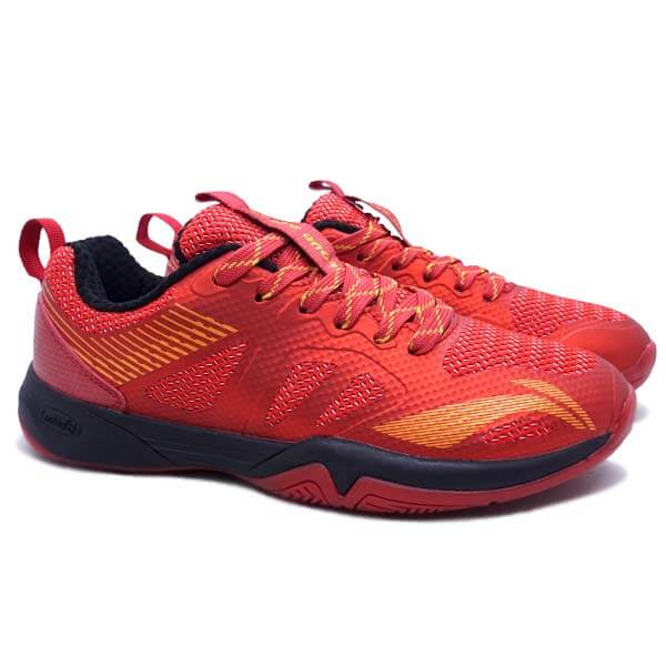 Sepatu Badminton Li-Ning Cloud Ace X1 AYTR038-7 - Red/Gold