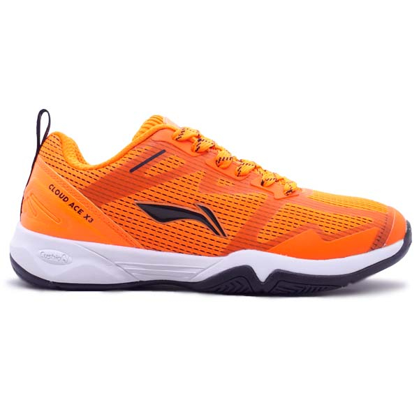 Sepatu Badminton Li-Ning Cloud Ace X3 AYTR050-5 - Orange/Black
