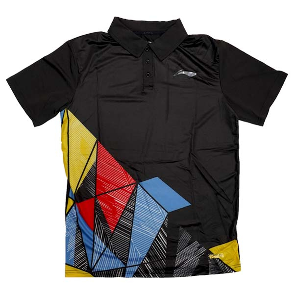 Kaos Li-Ning Men's Polo T-Shirt AVSR101-3 - Black