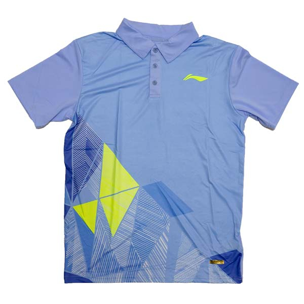 Kaos Li-Ning Men's Polo T-Shirt AVSR101-4 - LT.Blue
