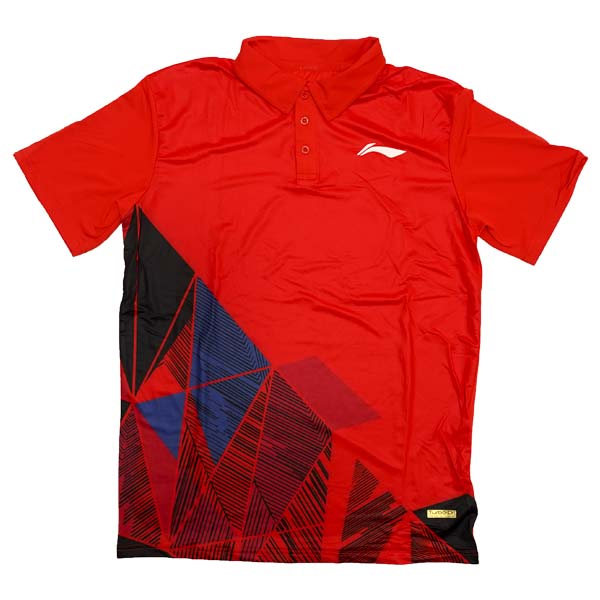 Kaos Li-Ning Men's Polo T-Shirt AVSR101-2 - Red