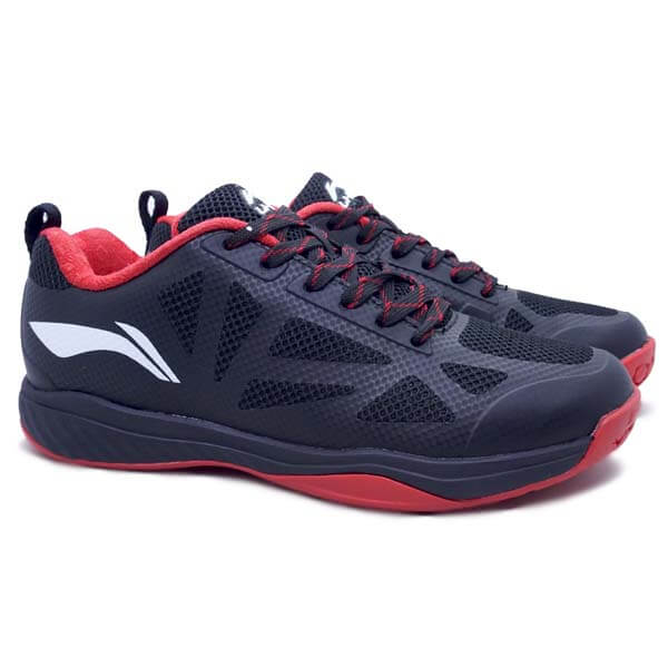 Sepatu Badminton Li-Ning Ultra Fly - Black/Red