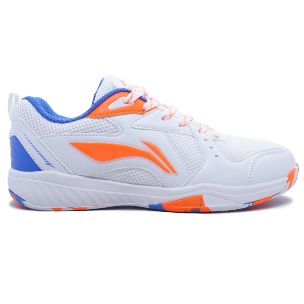 Sepatu Badminton Li-Ning Ultra III AYTS069-1 - White/Blue/Orange