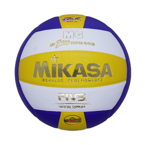 Bola Volley Mikasa MV 2200 Super Gold - Blue/Yellow/White