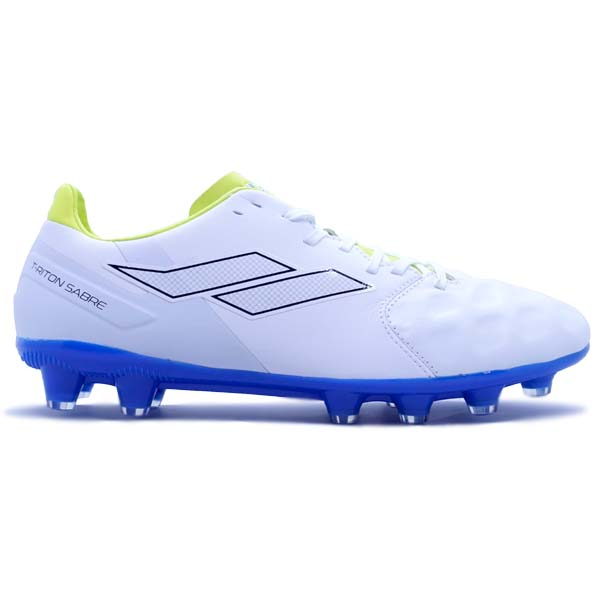Sepatu Bola Mills T-Riton Sabre FG - White/Neon/Blue