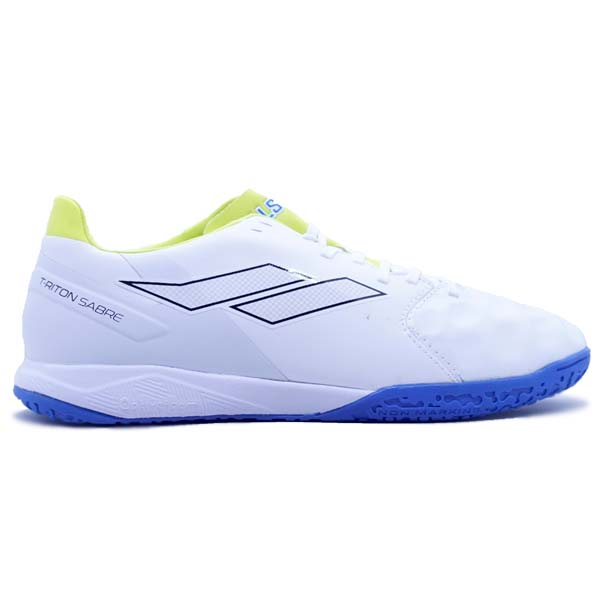 Sepatu Futsal Mills T-Riton Sabre IN - White/Neon/Blue