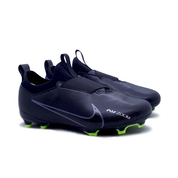 Sepatu Bola Anak Nike JR Zoom Vapor 15 Academy FG DJ5617 001 - Black/Dk Smoke Grey