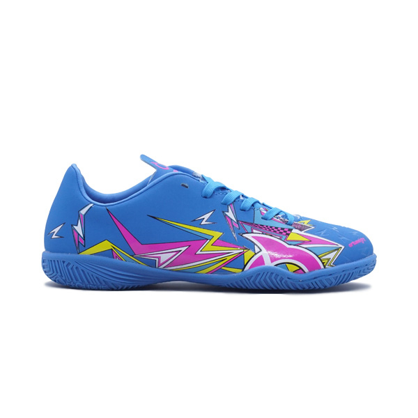 Sepatu Futsal Anak Ortuseight Catalyst Thunderclap IN JR - Royal Blue/Pink/Yellow