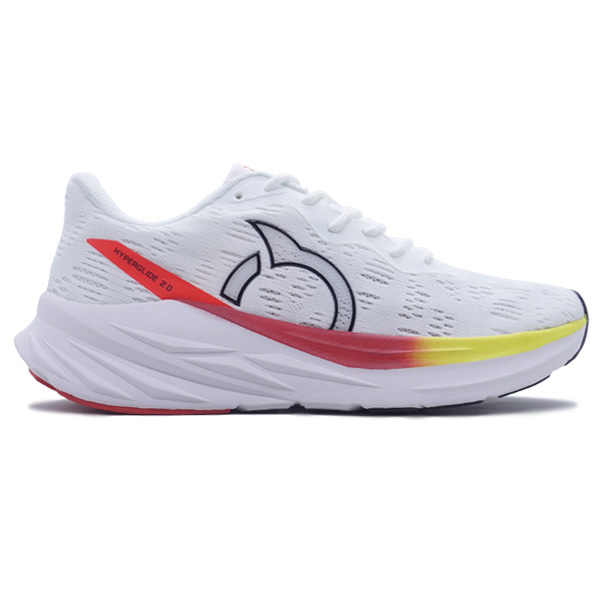 Sepatu Running Ortuseight Hyperglide 2.0 - White/Yellow/Ortred