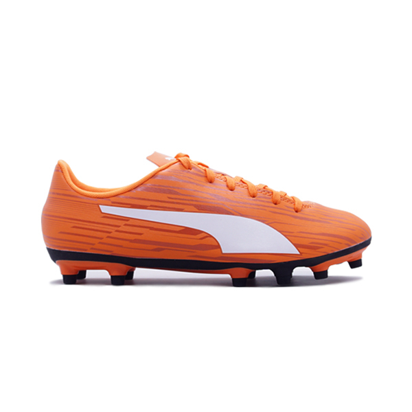 Sepatu Bola Anak Puma Rapido III FG JR 106576 08 -  Fire/White/Chili/Black